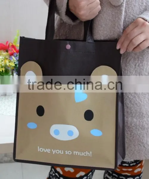 Full Printing Non Woven Bag Student Handle Lovely Bag for Shopping photo-6