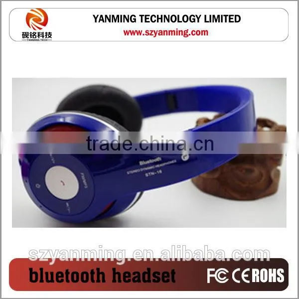 2016 Wholesale Stereo Bluetooth Headset , Bluetooth Headphone Without Wire