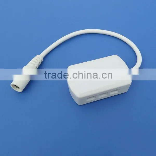 DC Power 24 Volts Led Light Fittings 6-way Micro Socket Connector With Circuit Breakers Bridge Micro Plugs photo-2