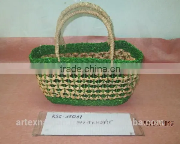 Eco-friendly Water Hyacinth Handbag With Handles, Fashionable Looking, Good Price, Natural Material From Vietnam photo-3