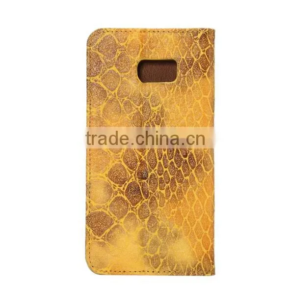 New Design For Galaxy S6 Edge Colorful Flip Stand Leather Cover photo-2