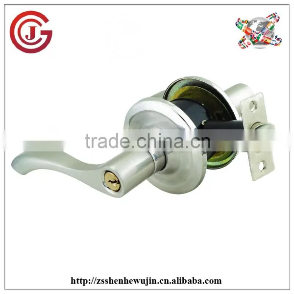 High Quality American Design Zinc Alloy Cylindrical Lever Door Handle Lock photo-2