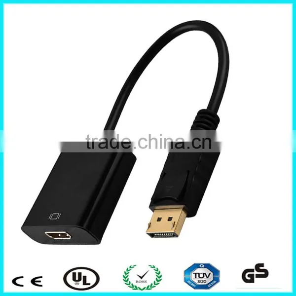 26cm Black Displayport Male to Hdmi Female Adapter Cable photo-4