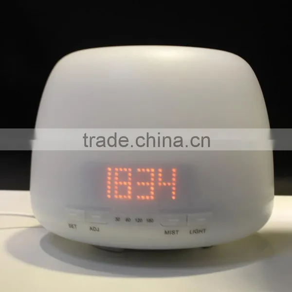 Clock Decorative Essential Oil Nebulizer Diffuser With Lamp