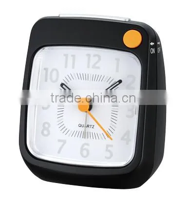 Cute Design Desktop White Alarm Clock With Crescendo Beep Sound photo-2
