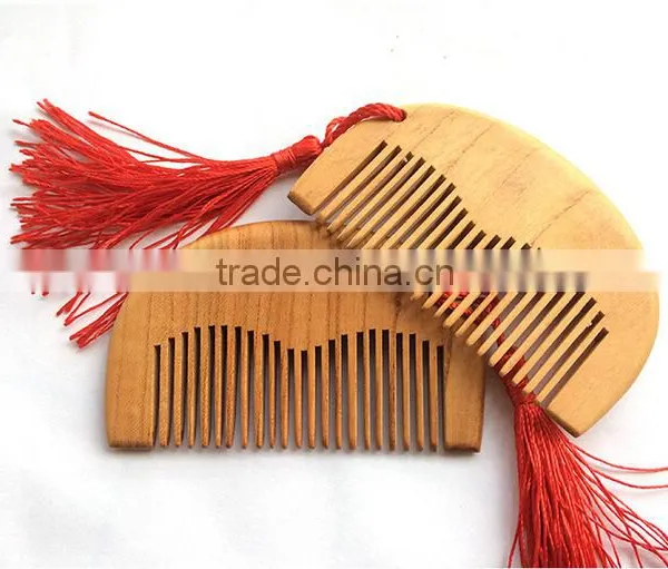 Natural Wide Tooth Wood No-static Massage Hair Comb Free Shipping Wholesale photo-4