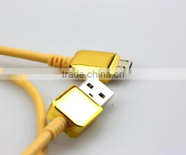Micro Usb dc Charging Port Cable for Samsung Bright Yellow Shell photo-3