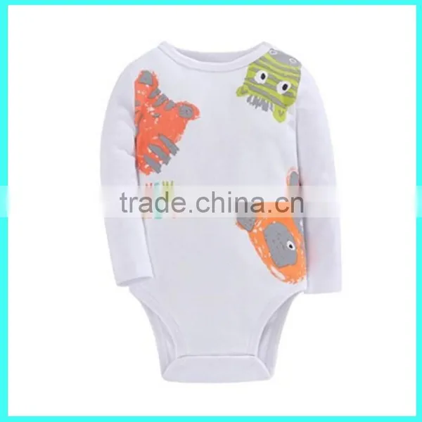 Made in China New Arrival 100% Cotton Printed Bowknot Long Sleeved Baby Rompers photo-4