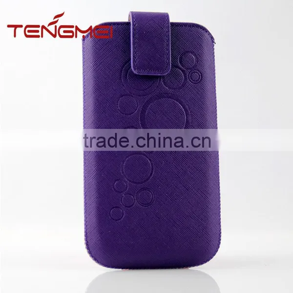 Flanging Pouch Case With Pattern Embossing, Universal Case Custom Made