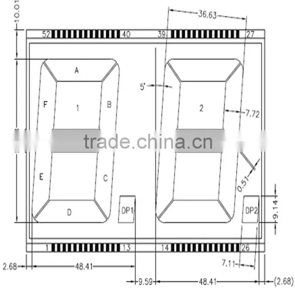 2 Digit Segment Type Custom Lcd Display photo-4