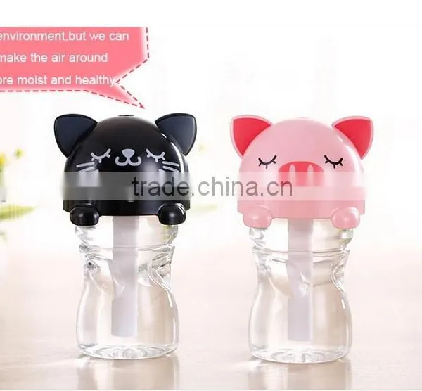 DC USB Mini Portable Bottle Caps Humidifier/ Air Purifier for Office
