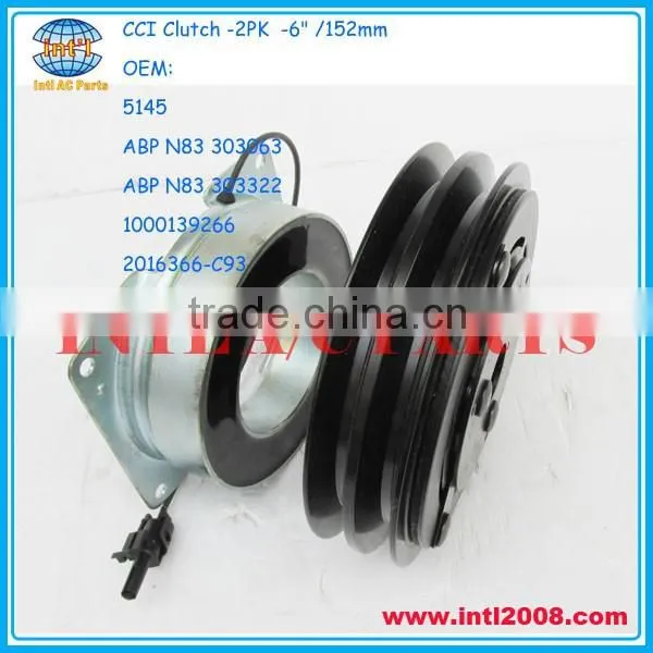 CCI Clutch York 210 Magnetic Clutch Pulley 2PK 6" 5145 ABPN83303063 ABPN83303322 2016366-C93 MAE-06A210 75R1302 RD-5-9456-0