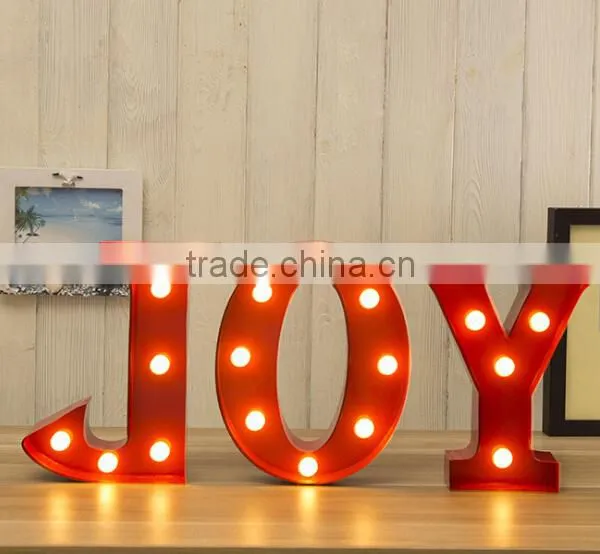 Decorative Plastic and Wood Letters Led Sign photo-2