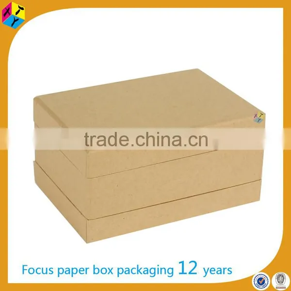 Recycled Brown Kraft Paper Storage Cardboard Boxes photo-3