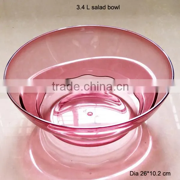 Clear Bpa Free Salad Bowl, Set of 3 photo-4