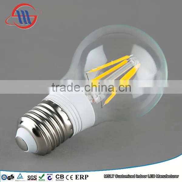 Hot Sale Vintage Filament Led Bulb A60 Full Glass Led Light 4W E27 Led Bulb photo-3