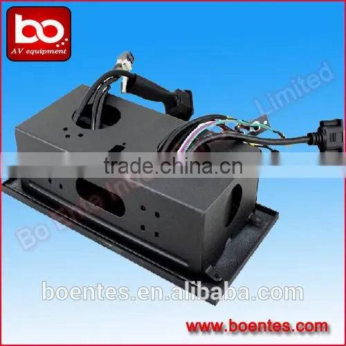 Conference Table Conceal Socket for Desktop Button Pop Up Power Socket Box With VGA/HDMI Wires Connected Plug photo-6
