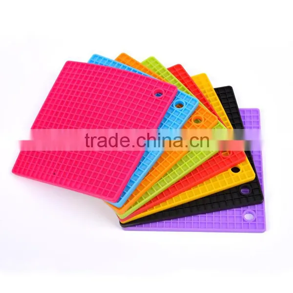 Square Shape Placemat Heat Resistant Silicone Dinner Table Coaster photo-4