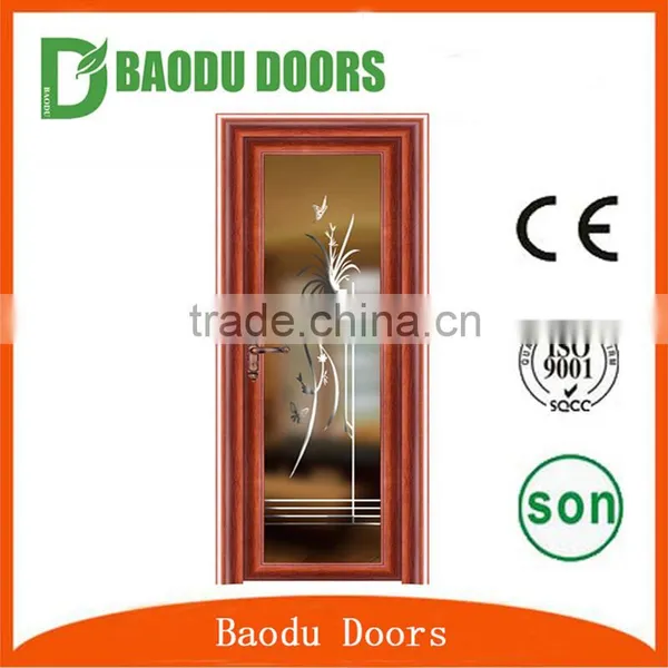 Baodu Smoked Aluminum Alloy Glass Interior Kitchen Door Design photo-5