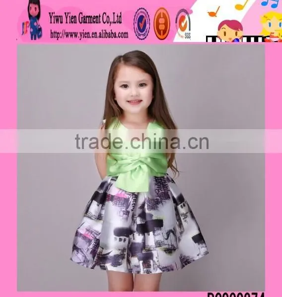 2016 New Arrived Flower Kids Beautiful Model Dresses Wholesale Price Summer Kids Dresses for Weddings photo-3