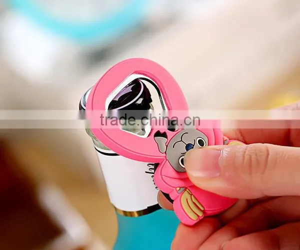Wholesale Custom Cheap PVC Fridge Magnet Bottle Opener for Cola Drink photo-5