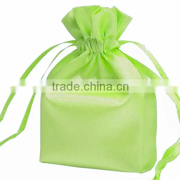 High Quality Satin Hair Extensions Bags With Sliding Ribbon photo-6