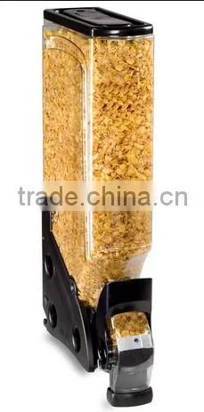 5 Gallon Food Dispenser w/ Label Holder, Continuous Flow - Black(FD-B-0203) photo-3