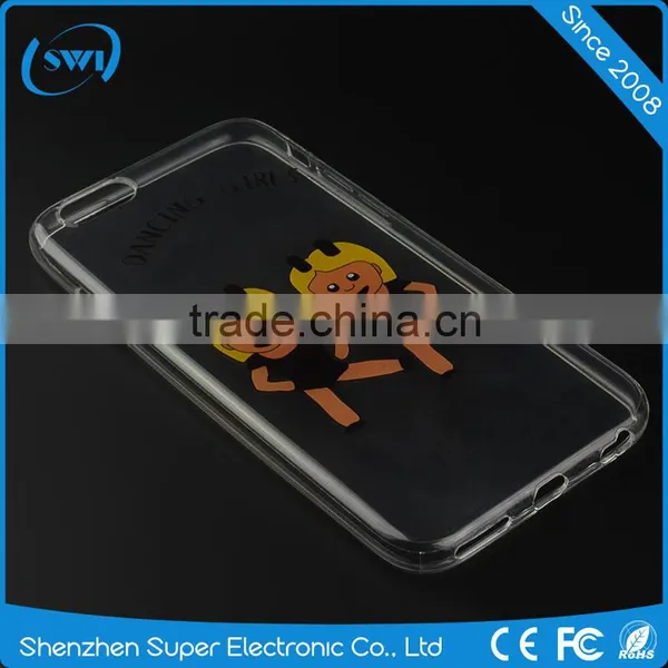 2016 Newest Cartoon Back Cover Clear Soft TPU Phone Case for IPhone 6 6S Ultra Slim 1.2mm photo-5