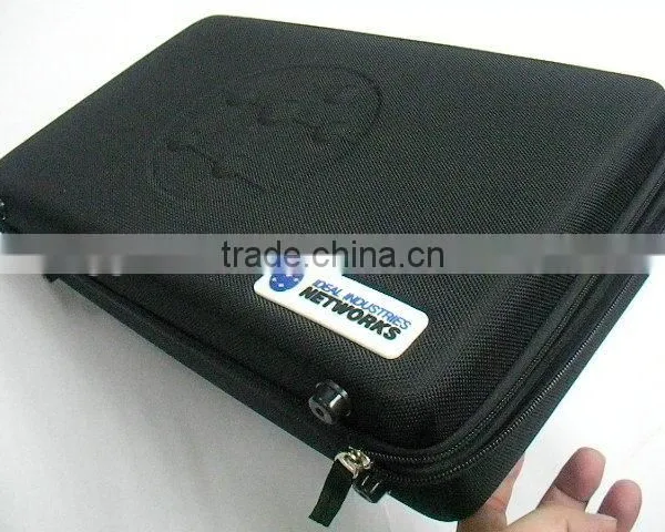 Zipper Enclosure and Durable Exterior, GLCON Black Rectangle Shaped Portable Protective Hard EVA Case photo-2
