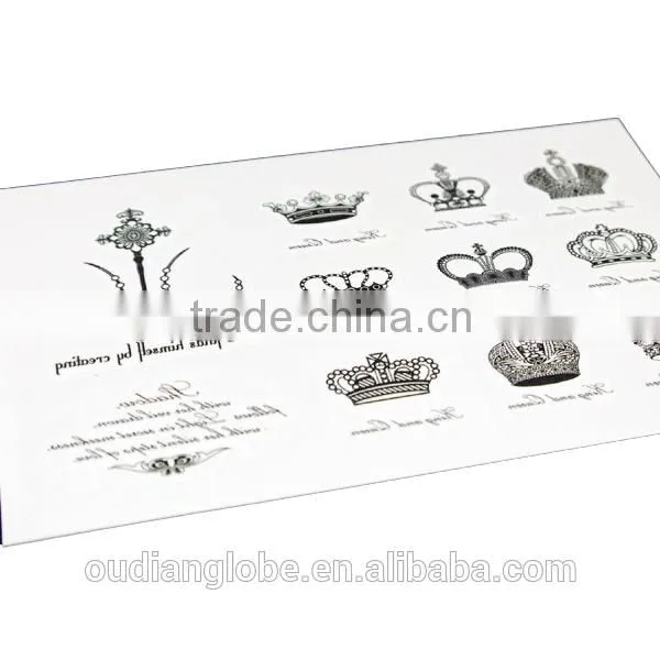 OEM Non-toxic Metallic Gold Temporary Tattoo Sticker photo-4