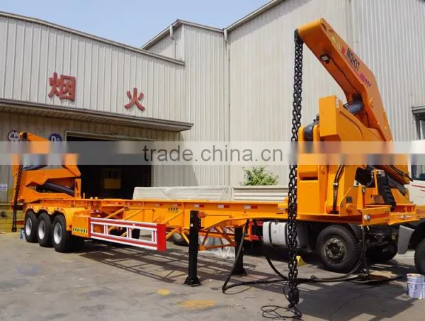 20ft Semi Trailer Container Lift, 20ft Container Lift Trailer,20FT Side Lifter Loader Chassis Truck Trailer photo-3