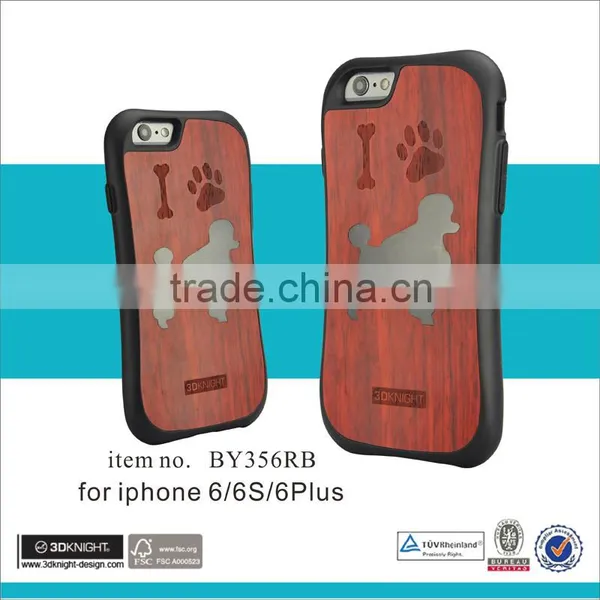 3D Laser Engraved Wood Bamboo Cell Phone Case for Iphone Cover photo-5