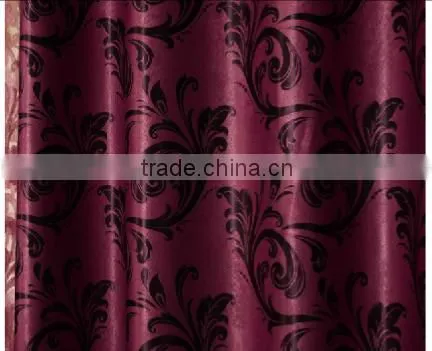 Customized Window Curtain Fabric, Jacquard Fabirc 037 Fire Retardant Blackout Fabric for Bedroom