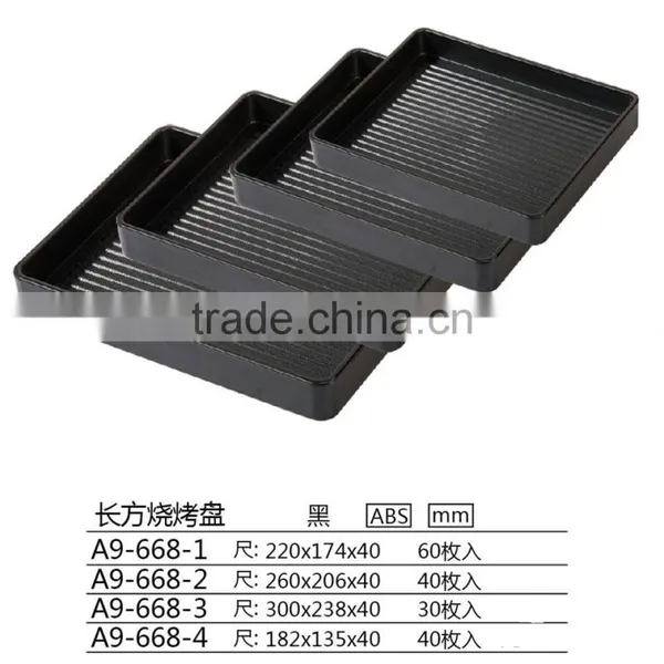 A9-668-1 Plastic square barbecue tray for restaurant