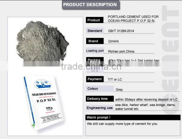 POP Micro Portland Cement Prices for Ocean Project photo-2