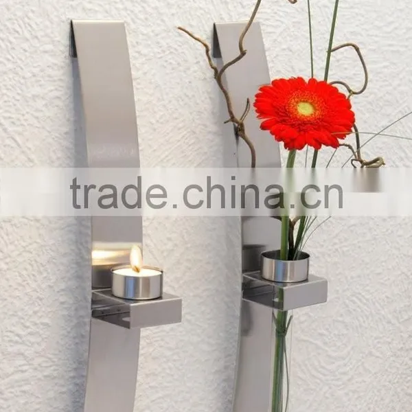 Metal Wall-Mounted Tea Light/Flower Holder, Nice Wall Decor photo-2
