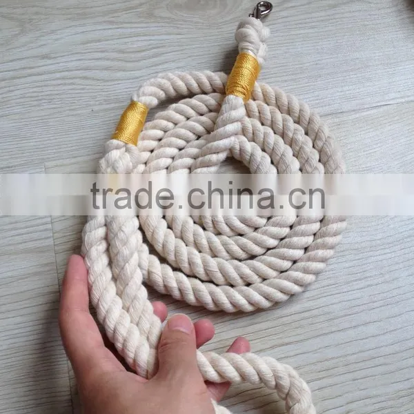 Dog lead rope pet supplies dog collar dog leash: cotton rope leash