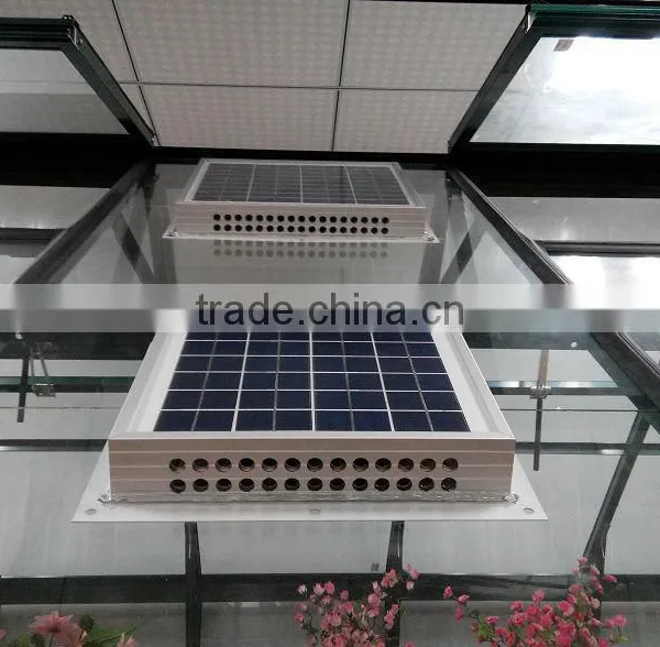 Solar Powered Mini Greenhouse Ventilation Fan photo-2