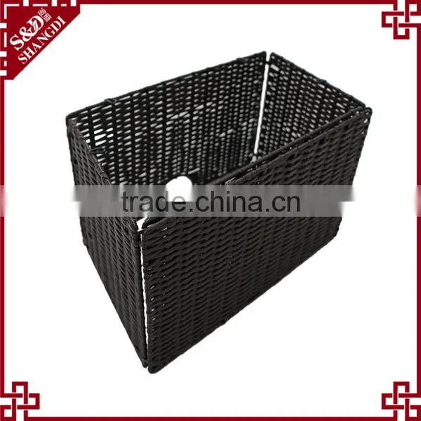 Wholesales Washable PE Rattan Handewoven Folding Plastic Basket Used for Hotel Laundry Storage photo-4