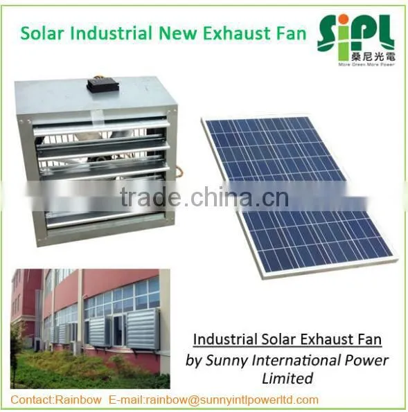 Vent Tool Solar Panel Large Scale Industrial Exhaust Fan With dc Motor Air Ventilation photo-4