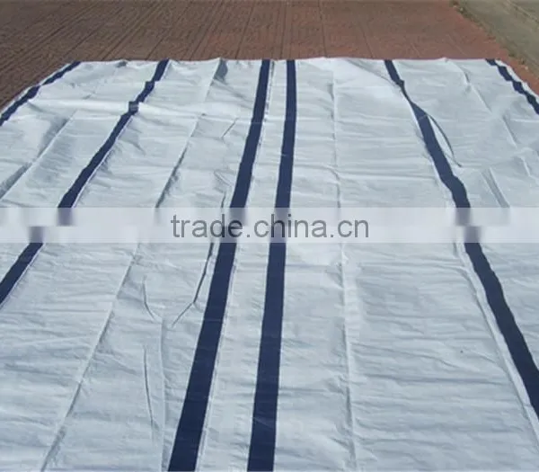Reinforced Black Band Refugee Tarpaulin, Great Volume Relif Tent Tarpaulin, Tent Covering LDPE Tarpaulin photo-3