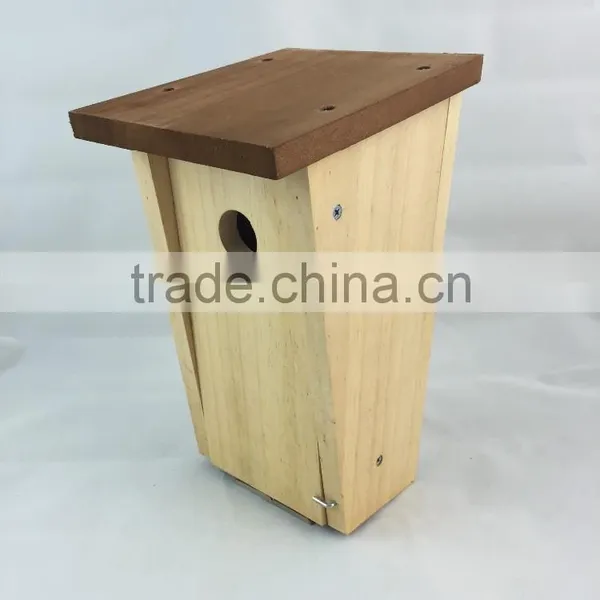 Garden Hand Painted Reclaimed Wood Decorative Bird House photo-2