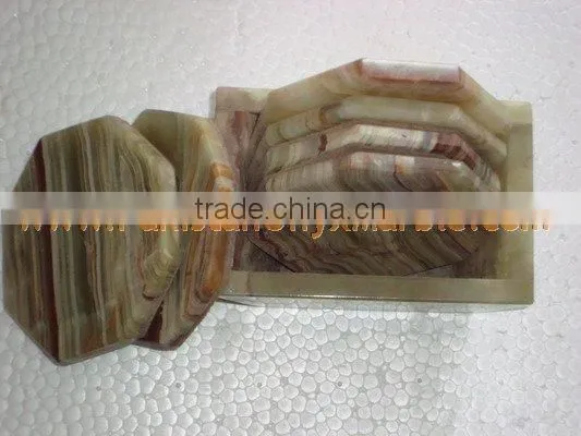 Factory Price Wholesale ONYX COASTER SETS photo-3