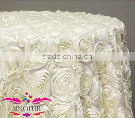 Made From SinoFur Wedding Rosette Table Cloth photo-2