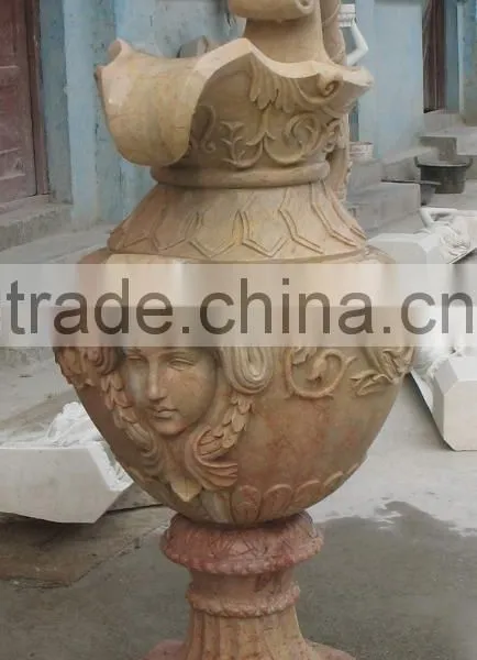 Handmade Natural Stone Ornamental Flowerpot photo-3