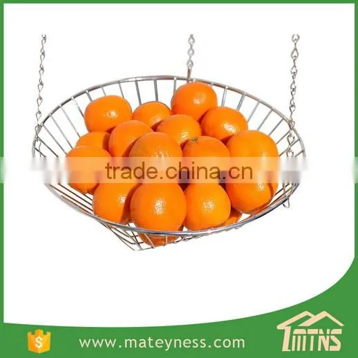 Fruit Vegetable Kitchen Storage 3-Tier Wire Hanging Basket photo-3