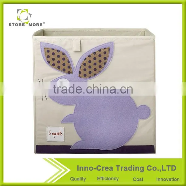Store More Non-woven Storage Bin, Kids Collapsible Fabric Storage Box, Toy Foldable Storage Box photo-2