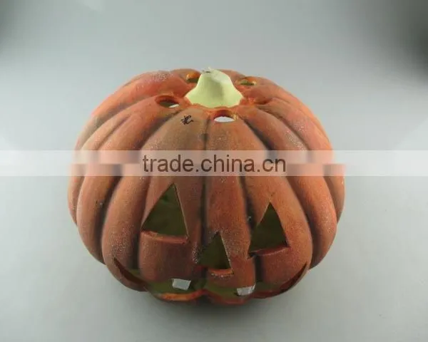 Helloween Pumpkin Shape Ceramic Decoration in Stocklots photo-2