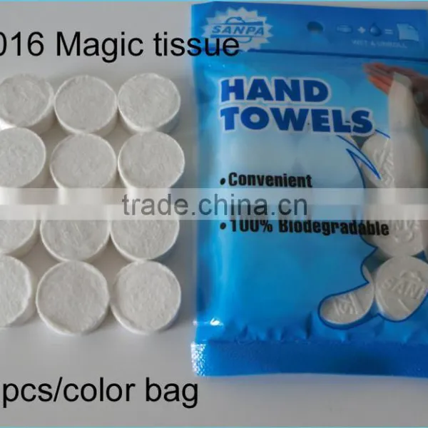 Zip Bag Packing Magic Coin Facial Tissue Compressed Tablet photo-3