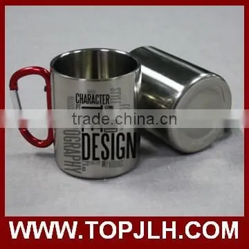 Promotional Print Mug Cup With Hook, Custom Printed Stainless Steel Mug photo-6